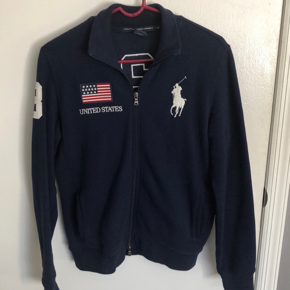 USA polo zip up fleece